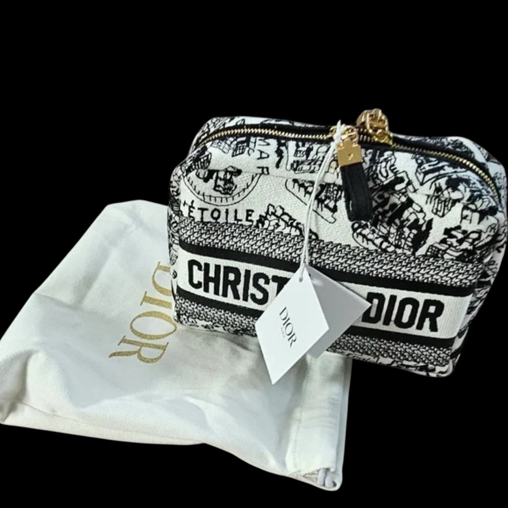 NEW w/Dior Dust Bag Christian Dior GWP Embroidered Clutch in Heavy Duty Dior Box - Picture 2 of 15